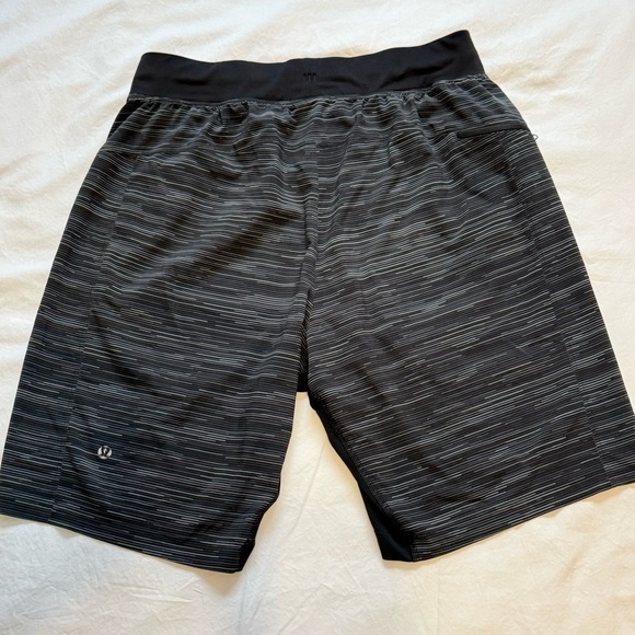 Lululemon Pace Breaker Short 9” Men’s M – Less Space Black Dark Slate Athletic - Picture 7 of 10